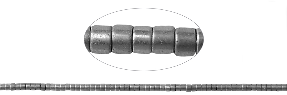 Strang Zylinder (Heisihi), Hämatin silber (gef.), 01 x 01mm