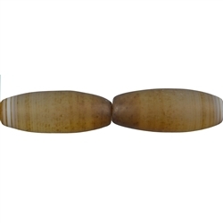 144230501010 Rang de collier, Agate brune (prise), mat, 30 x 10-14mm | Marco Schreier