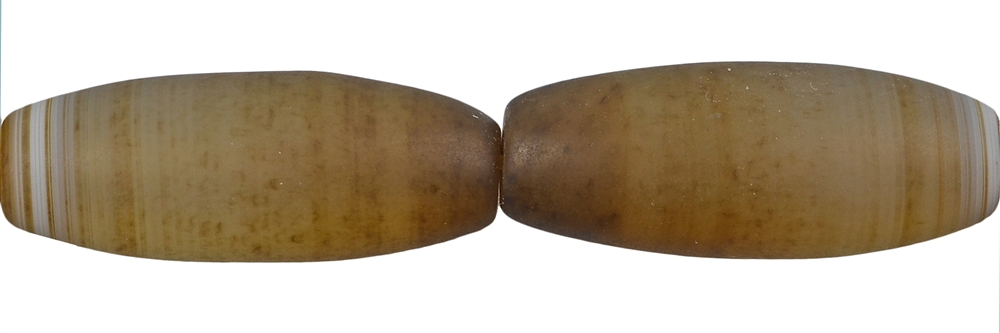 Filo di fuso, agata marrone (colorata), opaco, 30 x 10-14 mm