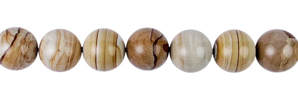 strand of balls, jasper (Cripple Creek), 20mm