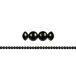 144320100520 Rang de collier boules, schungite (tige), 06mm | Marco Schreier