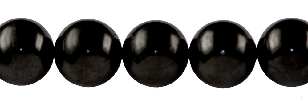 Filo di perline, shungite (stab.), 16 mm