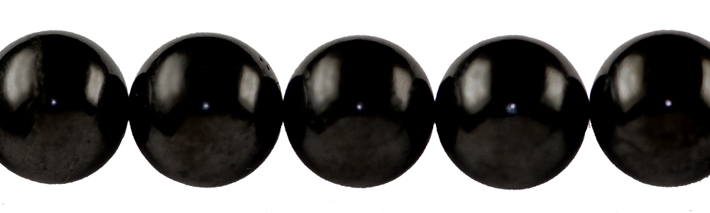 Filo di perline, shungite (stab.), 20 mm