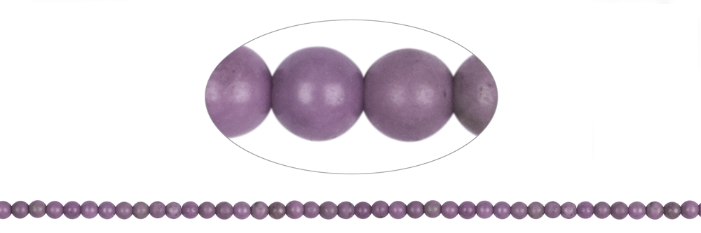 Strand of balls, phosphosiderite, 03mm