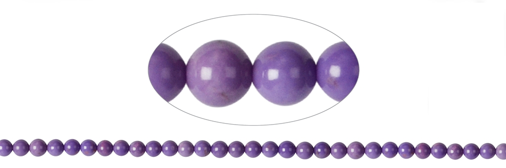 Strand of balls, phosphosiderite, 06mm