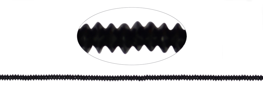 Rang de collier, Spinelle (noir) AA+, facetté, 01 x 03mm (33cm)