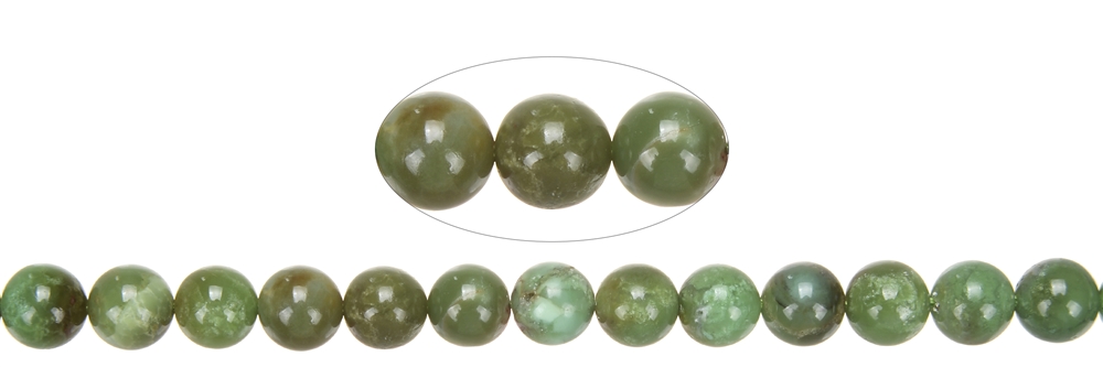 Filo di perle, Crisopale A (opale andino), 08 mm