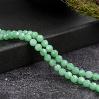 Strand of beads, chrysopal, faceted, 04mm