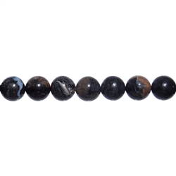 144740100922 Rang de colliers boules, Bois silicofié (noir), 10mm  | Marco Schreier