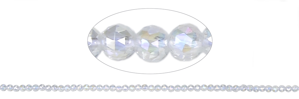 Strand of beads, Angel Aura, faceted, 04mm