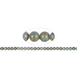 144780100720 Strand of balls, aragonite (blue), 08mm | wholesaler gems & healing stones