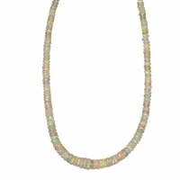 Rang de collier, Opale (Opale de feu), 02 x 03-06mm (42cm), avec dégradé