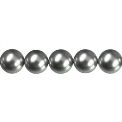 144880101125 Strand of beads, shell seed beads silver-grey, 14mm | Marco Schreier