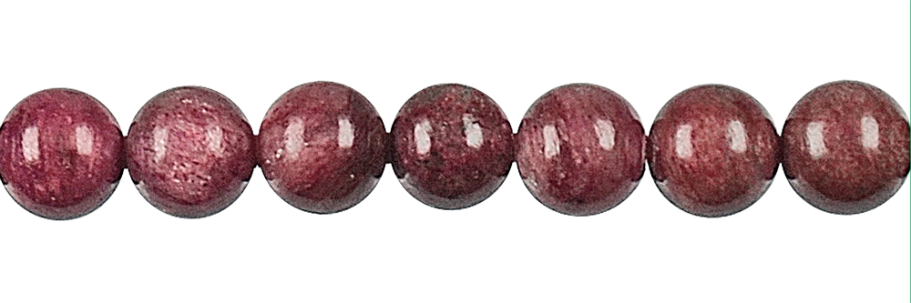 Strand of balls, piedmontite quartz, 10mm