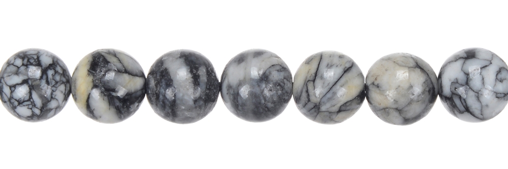 Strand of balls, pinolite, 10 - 11mm