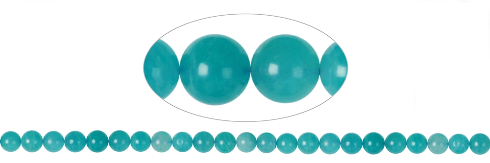 strand balls, Amazonite (Xing-Jiang), 06-07mm