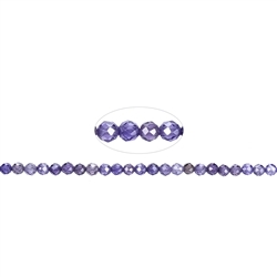 145500110024 Strang Kugeln, Cubic Zirkonia violett (synt.), facettiert, 02,0mm (38cm) | Marco Schreier