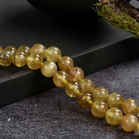Strand of beads, Apatit (yellow), 08mm