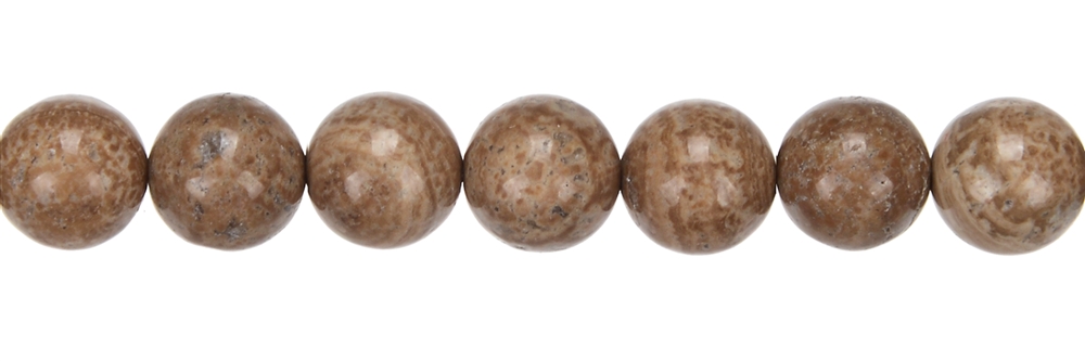 Strand of balls, aragonite (oak mountain), 09mm