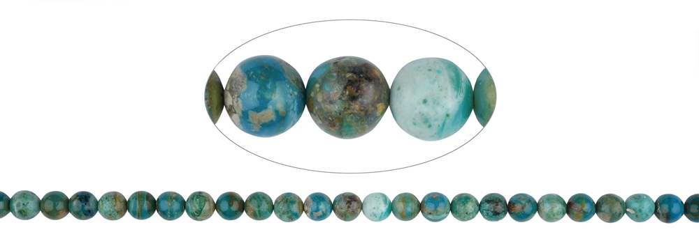 String Beads, Atacama Opal (stab.), 06 - 07mm (39cm)