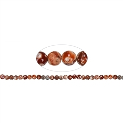 146260100520 Rang de collier boules, Agate (Agate de Mongolie), 06mm (36cm) | Marco Schreier