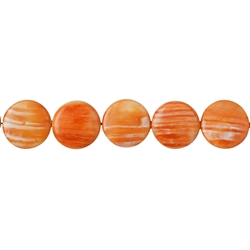 146330327720 Strand Coin, Spiny Oyster, 17mm  | wholesaler gems, healing stones & jewelry