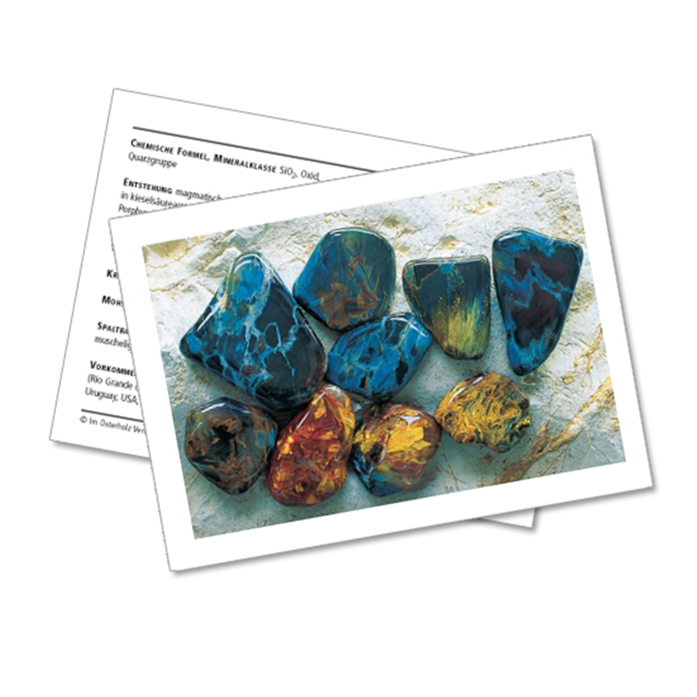 Mineralienkarte Pietersit  (VE mit 10 Stück)