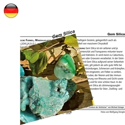 1544602000 Mineralienkarte Gem Silica (VE mit 10 Stück) | Edelsteine, Heilsteine & Schmuck