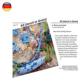 1550002000 Mineral Card K2 (Azurite in Gneiss) (PU with 10 pieces) | Marco Schreier