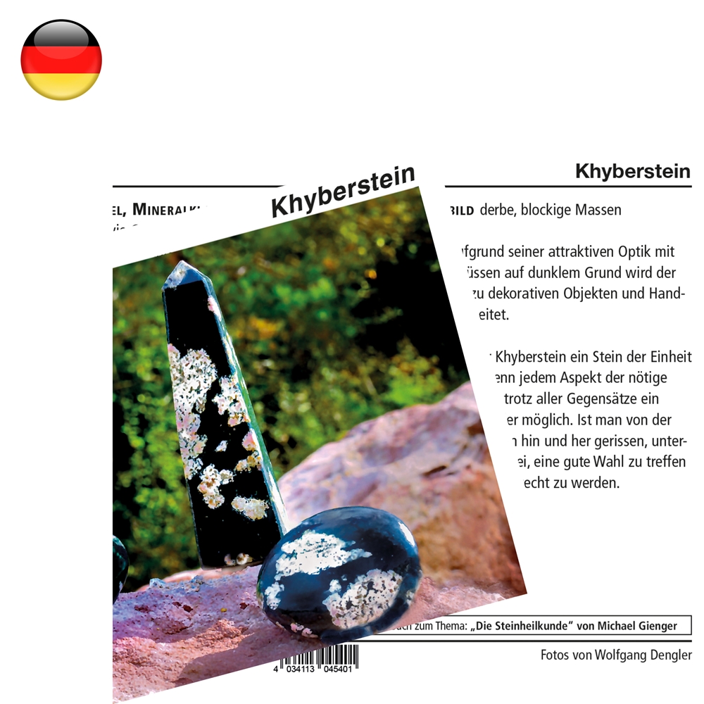 Carte des minéraux Khyberstein (lot de 10 pièces)