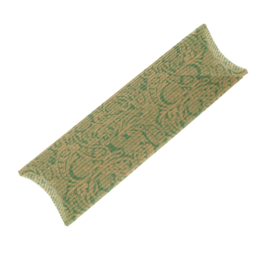 Cushion box, 30 x 6cm, green/nature (50pcs./VU) Special price!