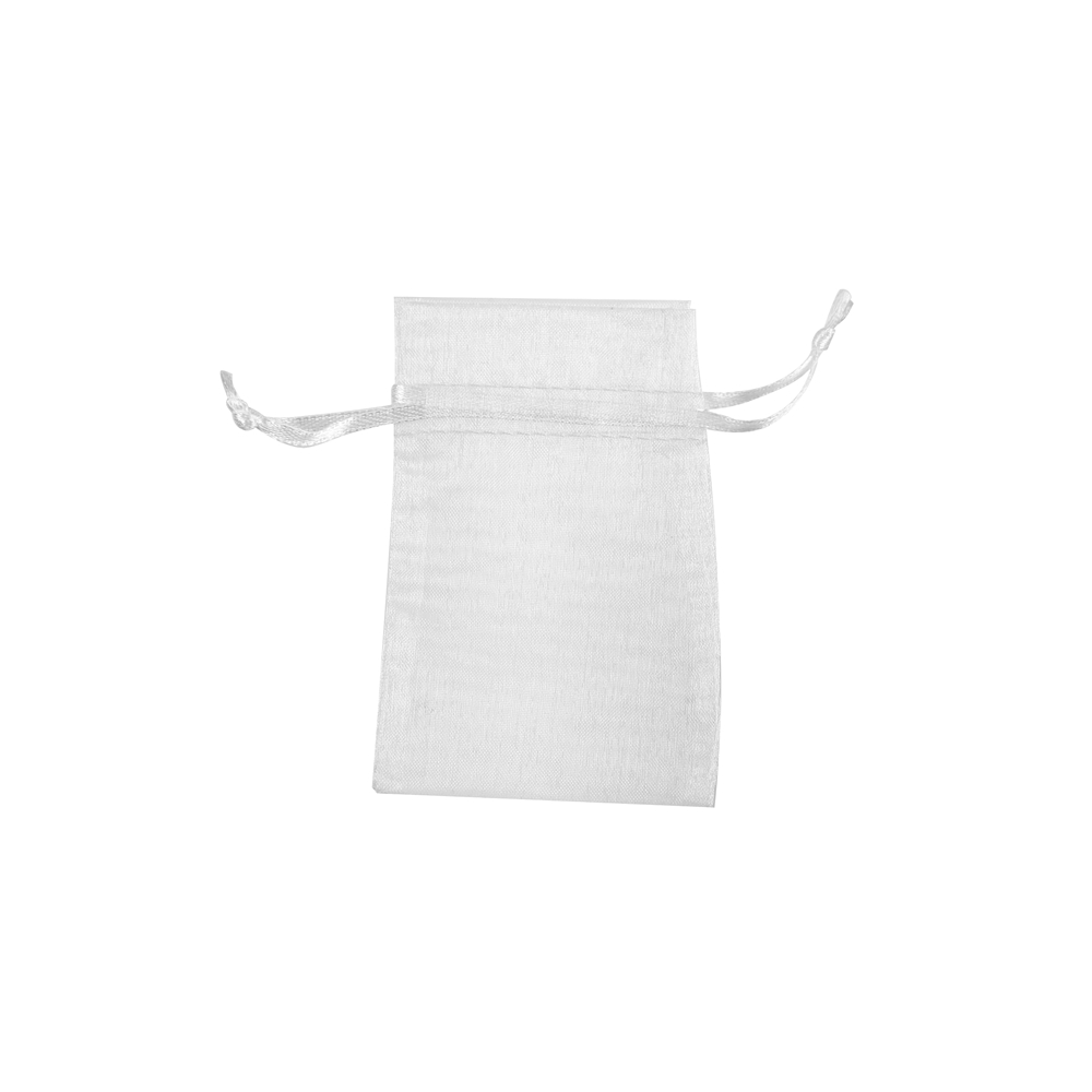 Organza bag, 07.5 x 10cm, white (50 pcs./pack)