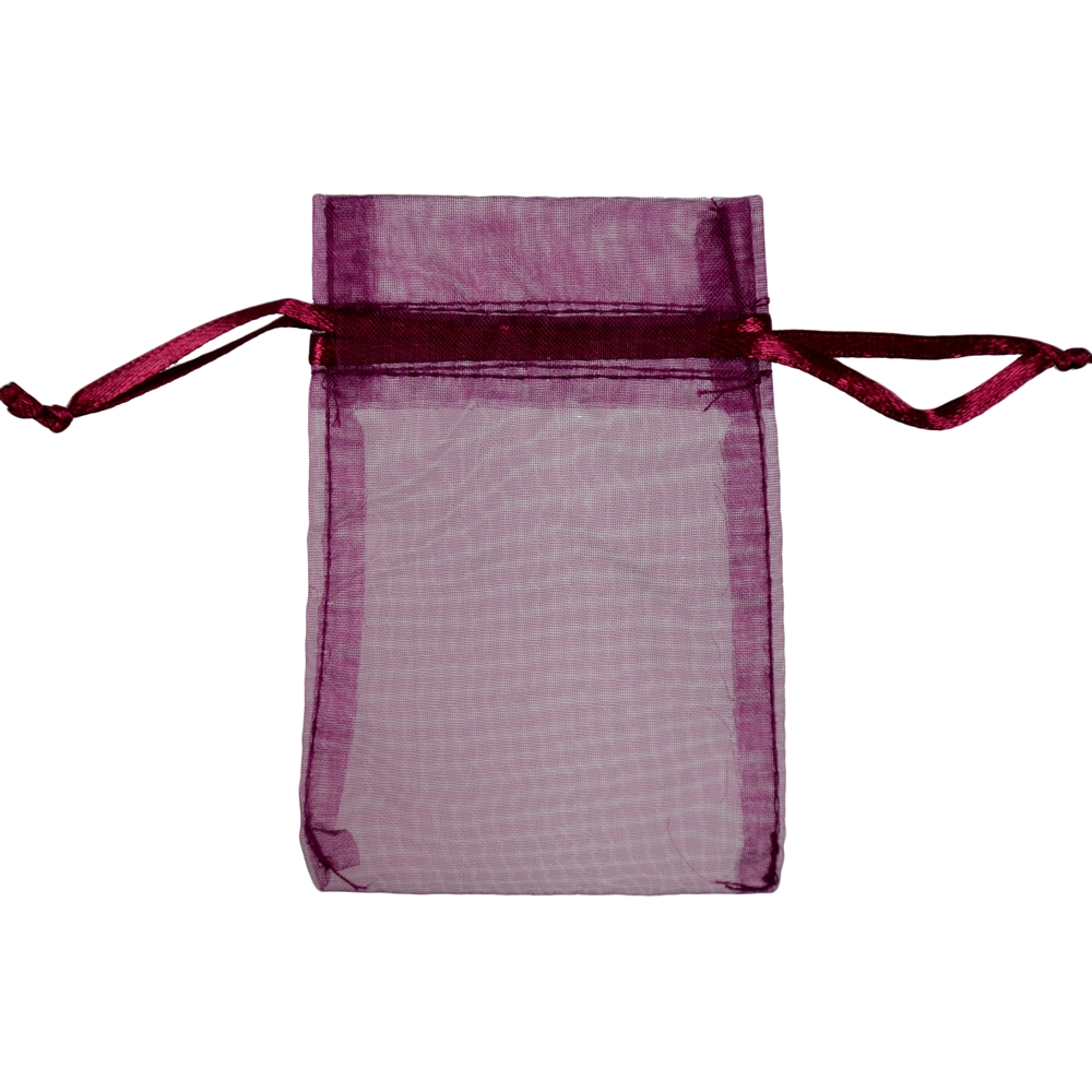 Organza bag, 14 x 20cm, wine red (50 pcs./VU)