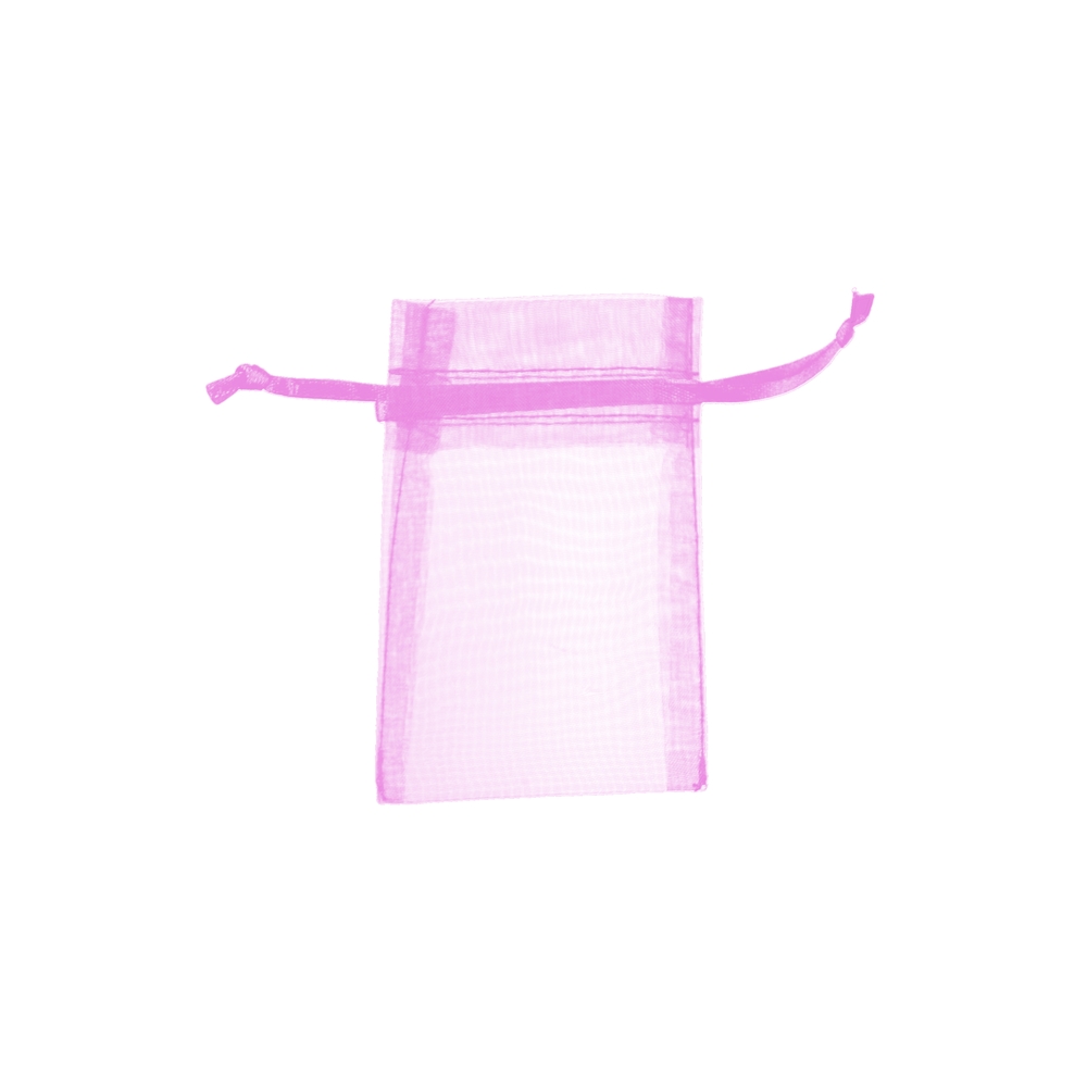 Organza bag, 06 x 10cm, pink (50 pcs./VU)