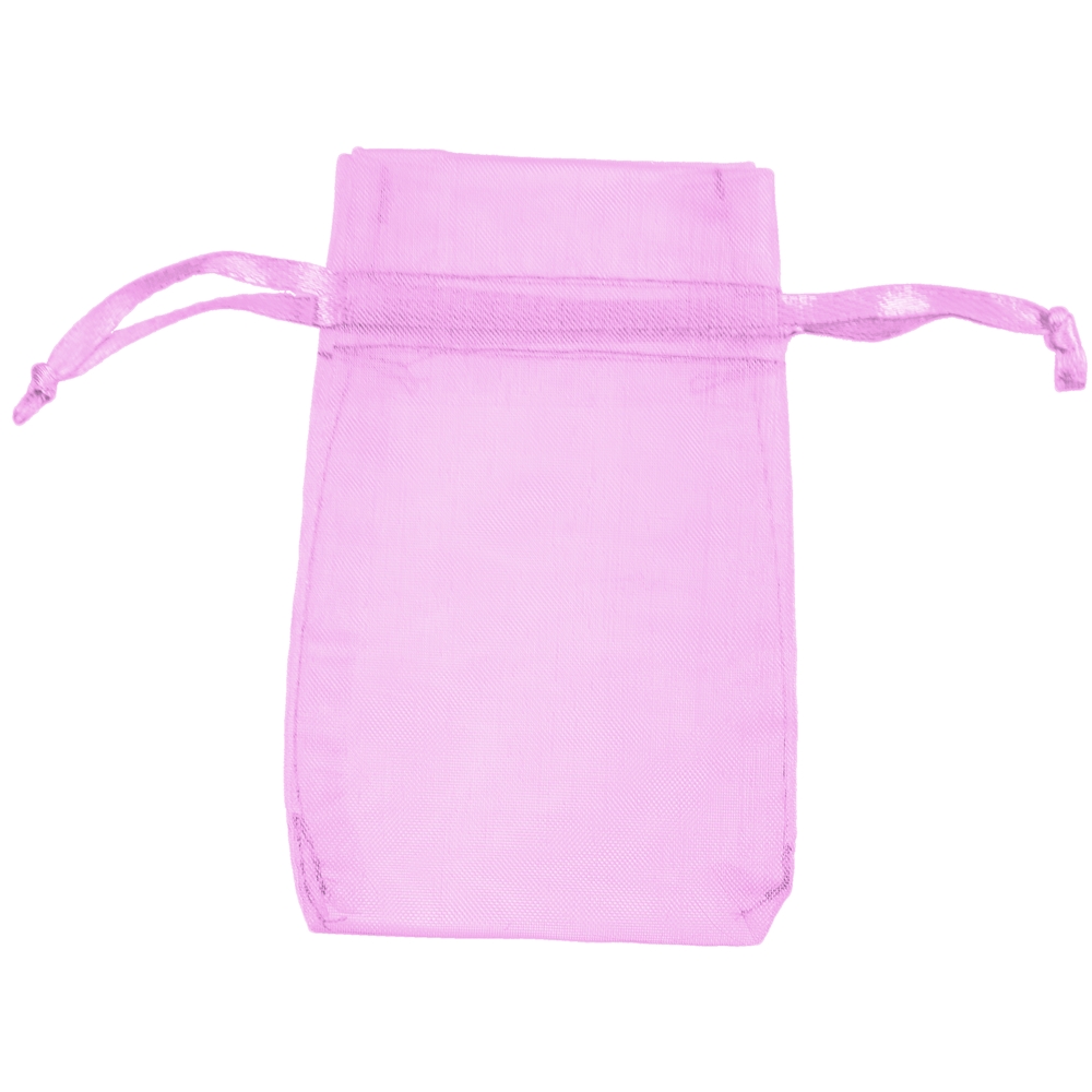 Organza bag, 14 x 20cm, pink (50 pcs./VU)