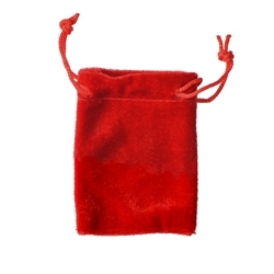 1801103104 Sacchetto di velluto, 14 x 20 cm, rosso (50 pz./ UC) | Marco Schreier