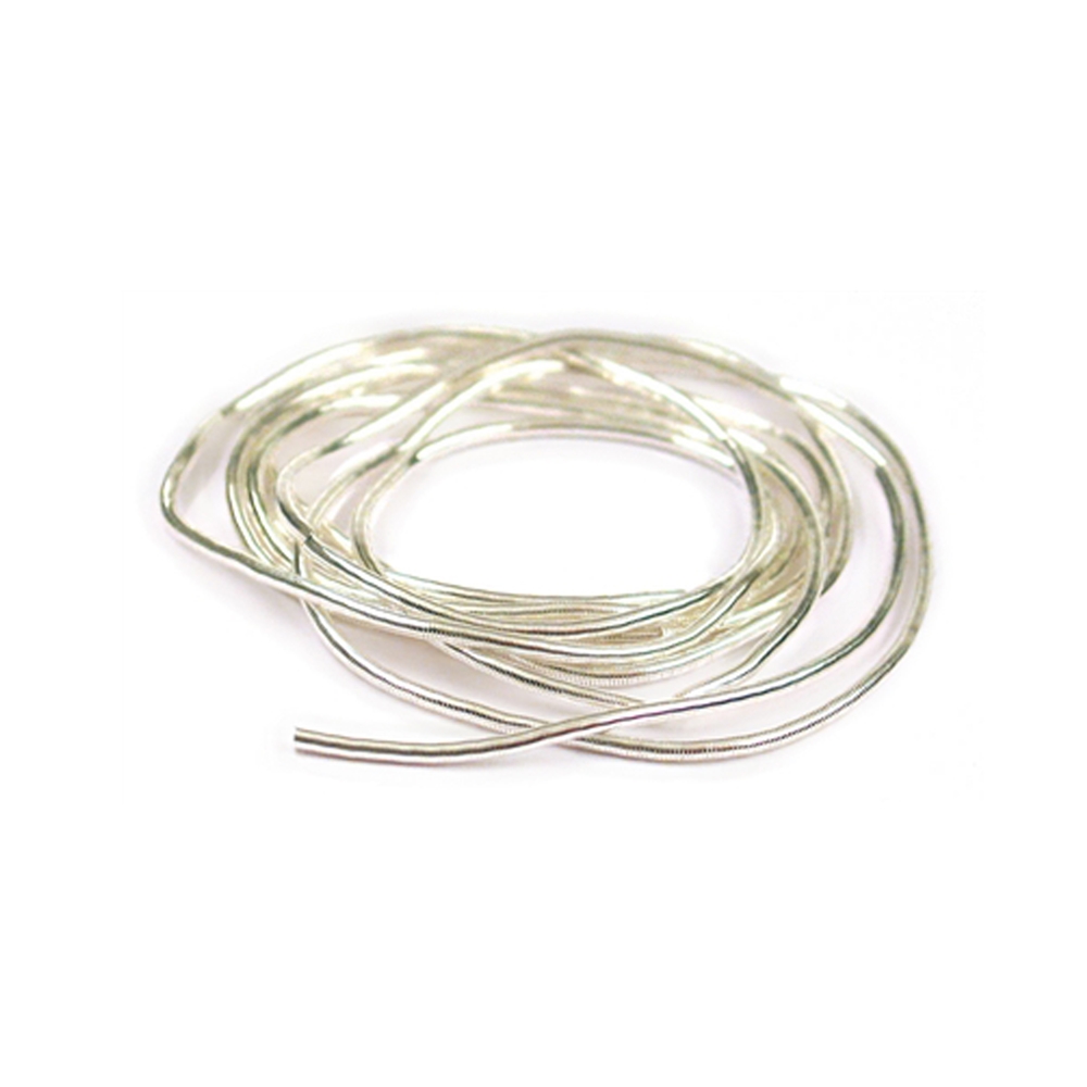 French Wire silver plated, 1mm (large), 1m