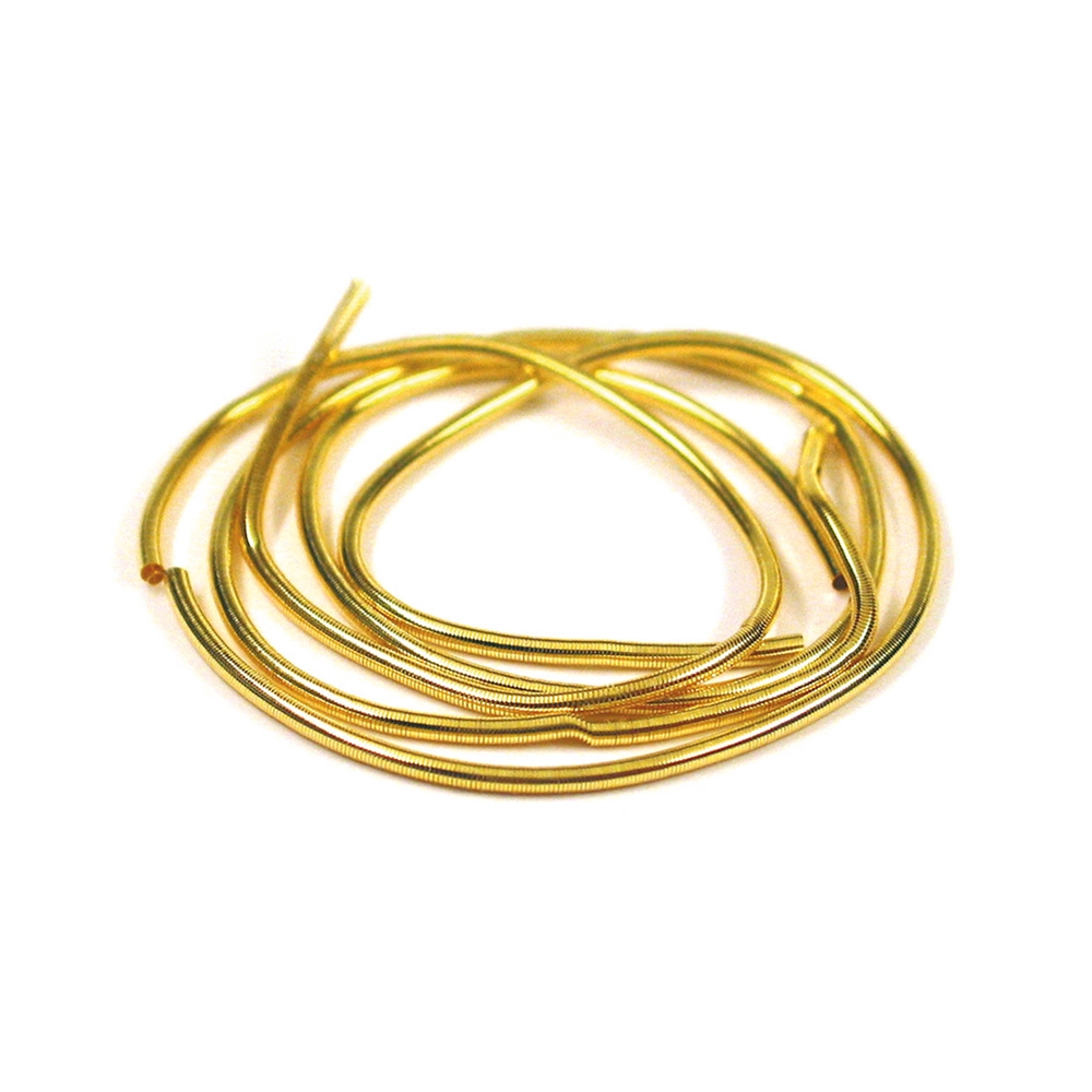 Perlspiraldraht vergoldet, 1,0mm (groß), 1m