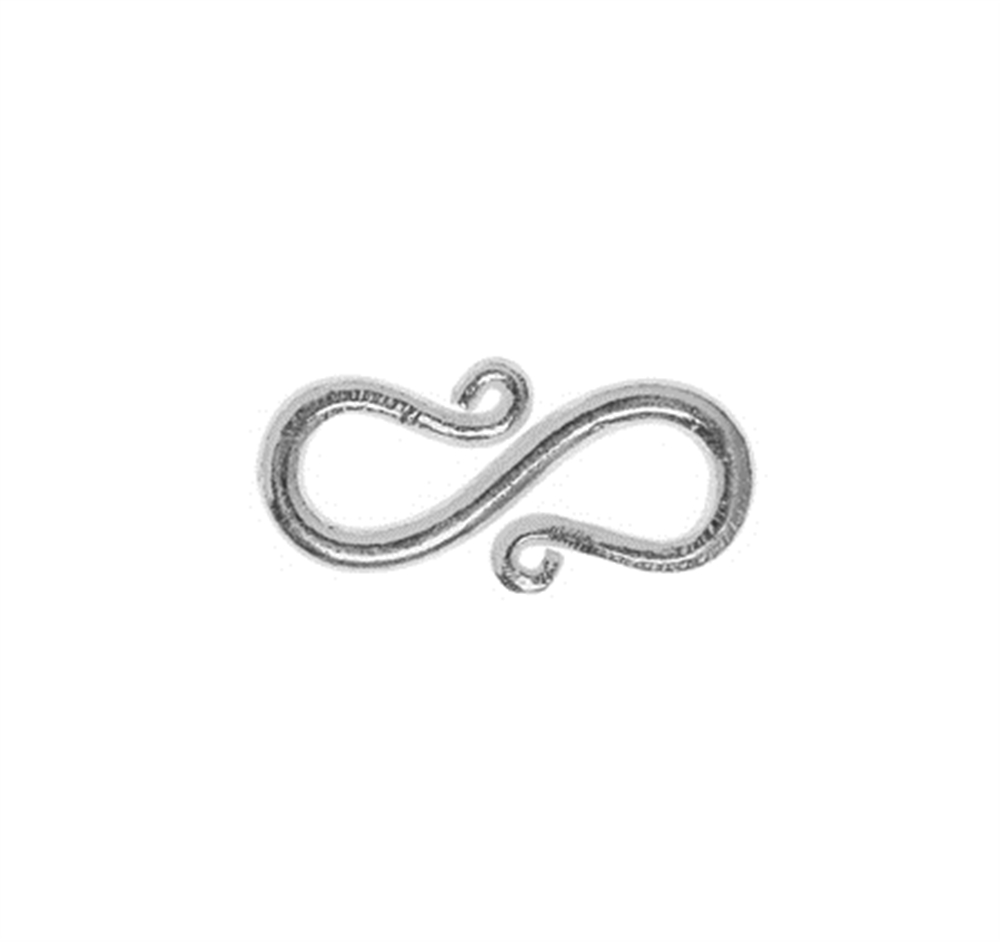 Hook curved 25mm, silver (1 pc./unit)