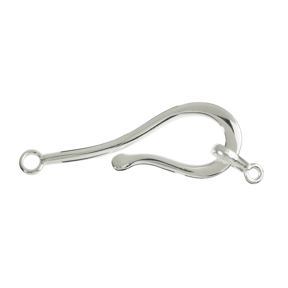 Fish hook with loop 45mm, silver (1 pc./unit)