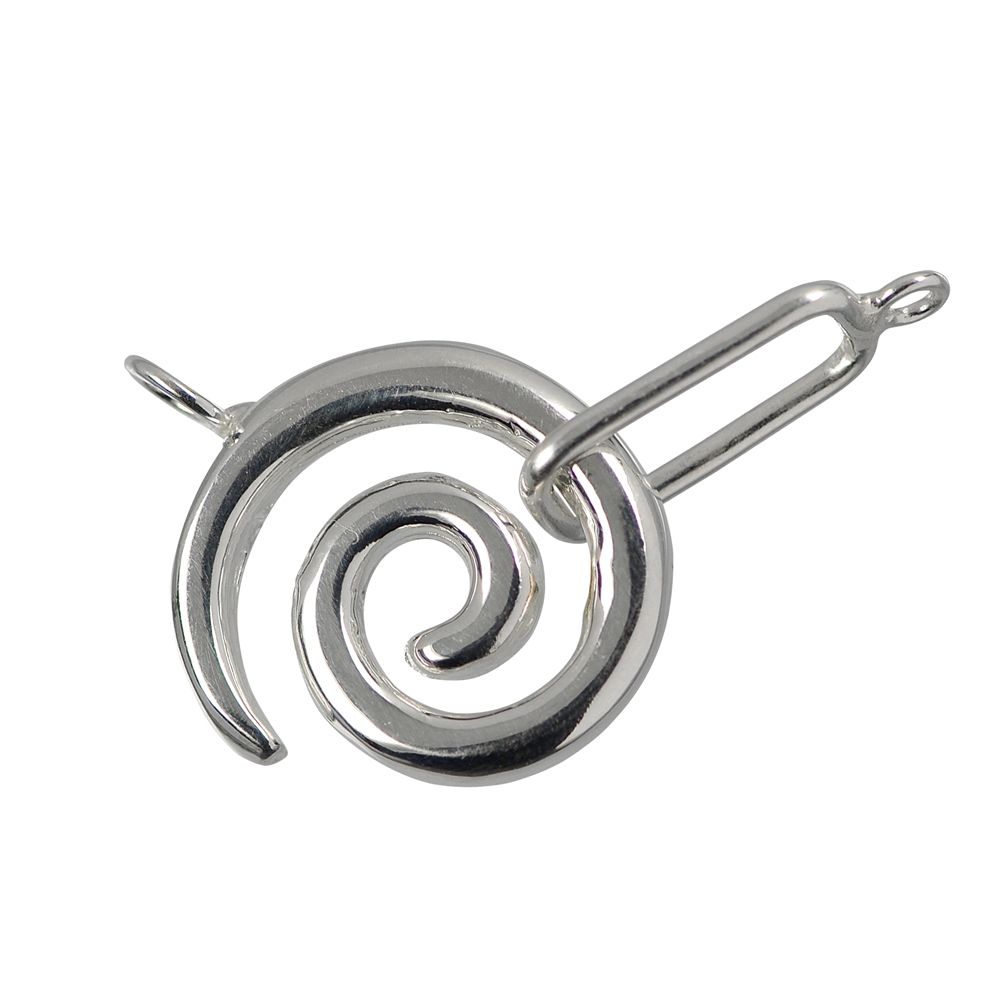 Hook "Snail" 26mm, silver (1 pc./unit)