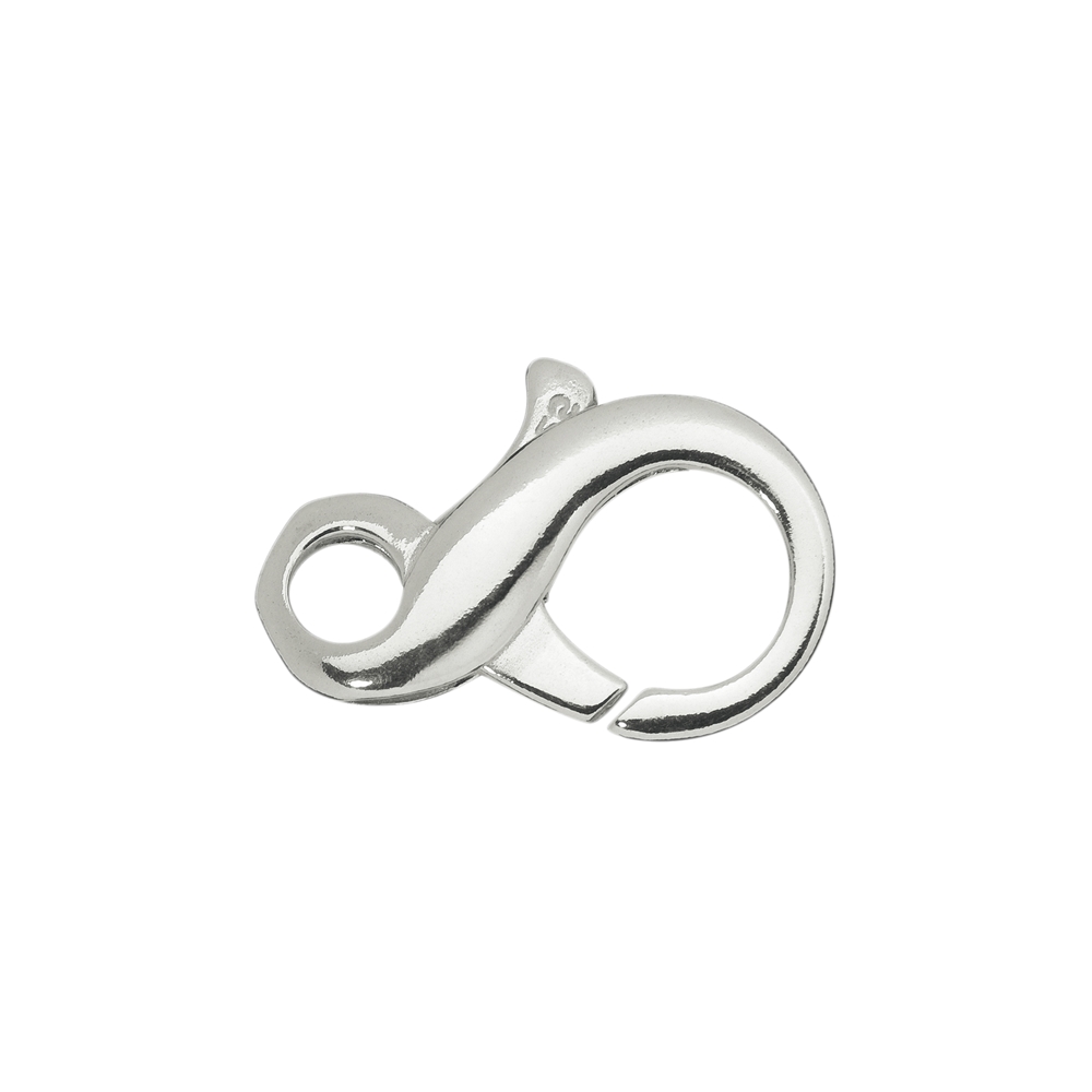 Design Lobster Clasp "Eight" 18mm, silver (2 pcs./VE)
