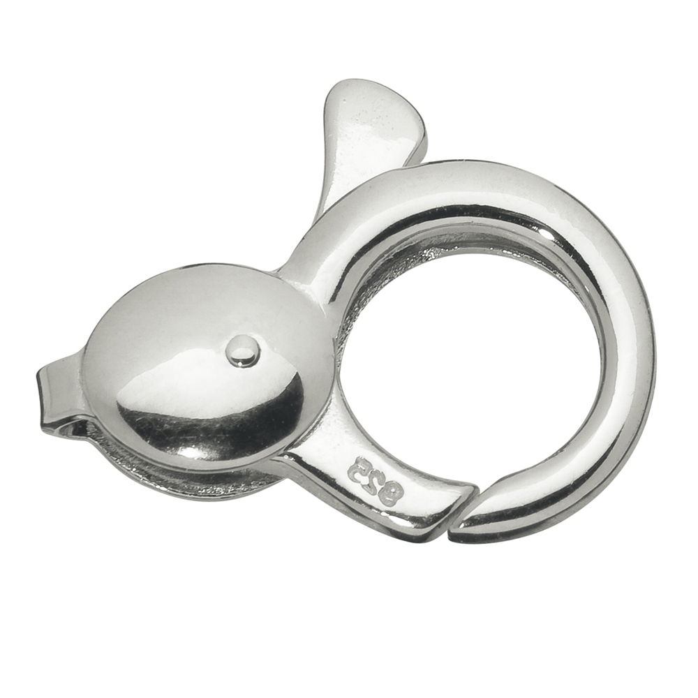 Design Lobster Clasp "Round" 20mm, Silver (1 pc./unit)