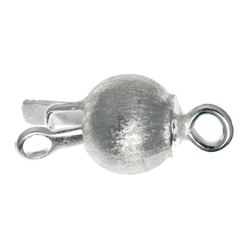 Ball Clasp 12mm, silver matt (1 pc./unit)