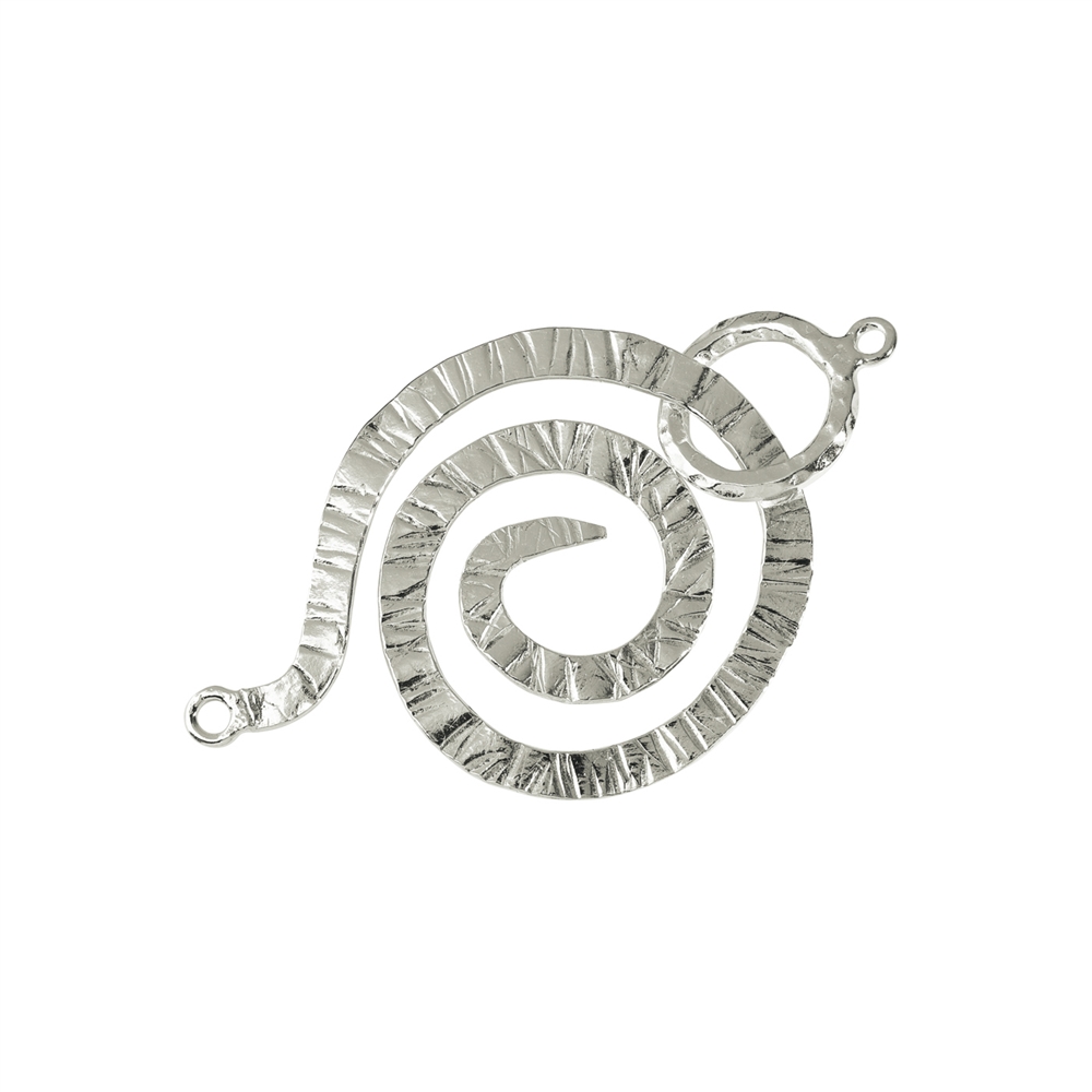 Gancio a spirale 20 mm, argento opaco (1 pz./VE)