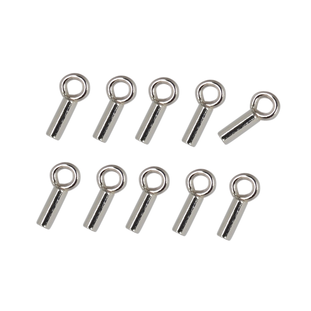 Squeeze tube with eyelet, silver (10 pcs./VU)