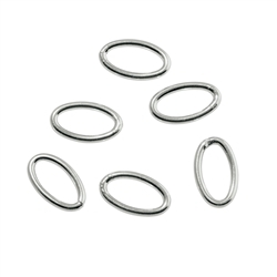 1905315201 Closed jump ring oval 04 x 06mm, silver (70 pcs./unit) | Marco Schreier