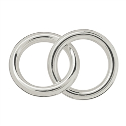 1905317011 Hollow ring jumbo double 25mm, silver (1 pc./unit) | Marco Schreier