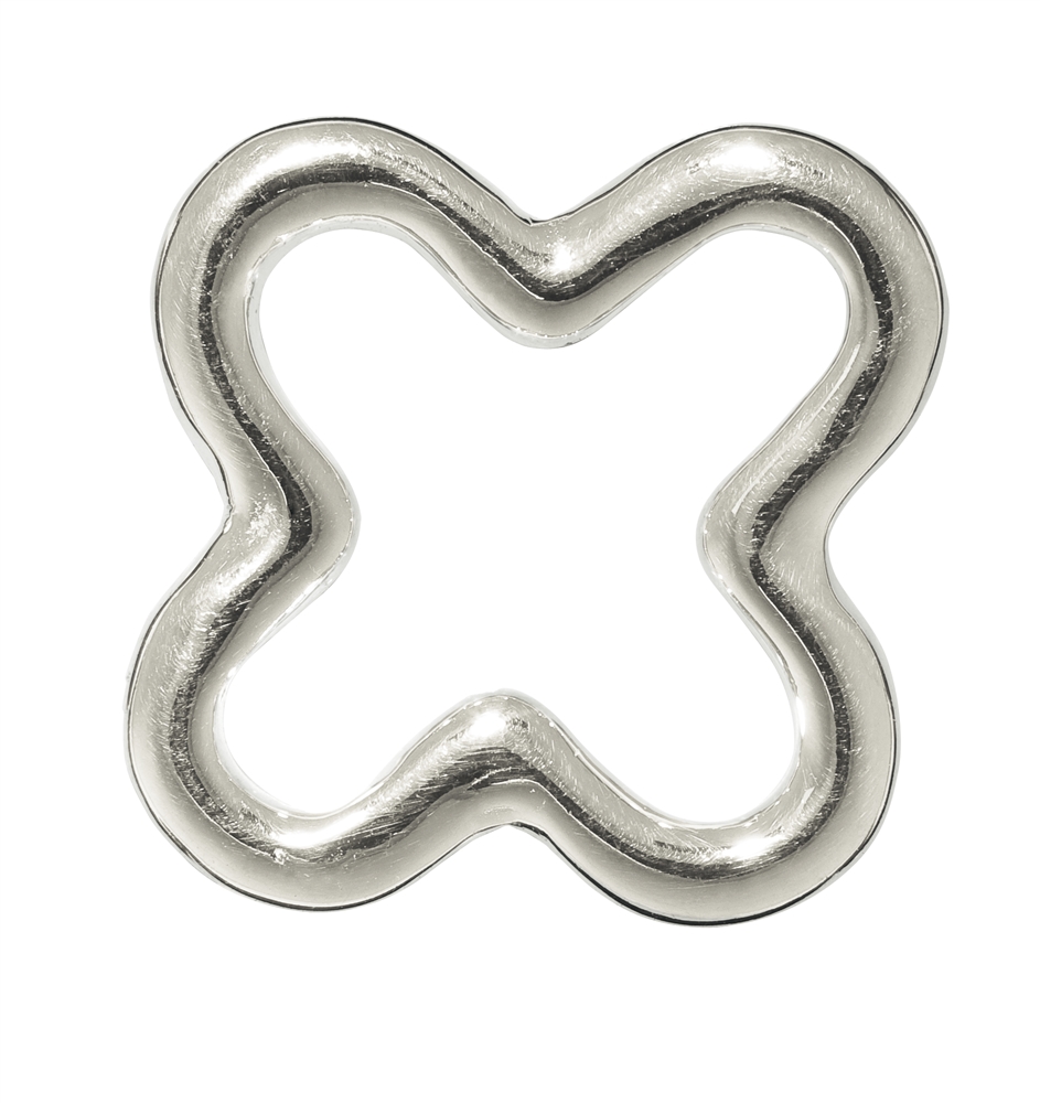 Anello di legatura a croce 22 mm, argento (2 pz./VE)