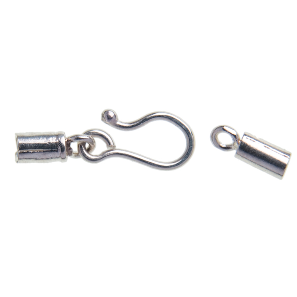 Hook for 1,2mm tapes, silver (3pcs/unit)
